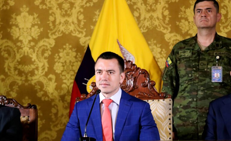 Daniel Noboa Reelegido Presidente de Ecuador
