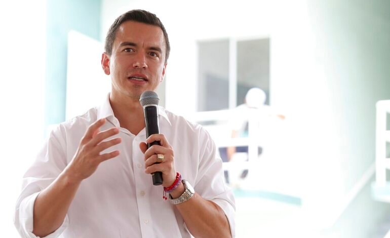 Daniel Noboa sale ileso tras ataque en medio de protestas