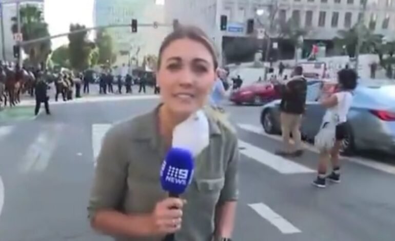 Protestas contra ICE en LA dejan a periodista herida en vivo