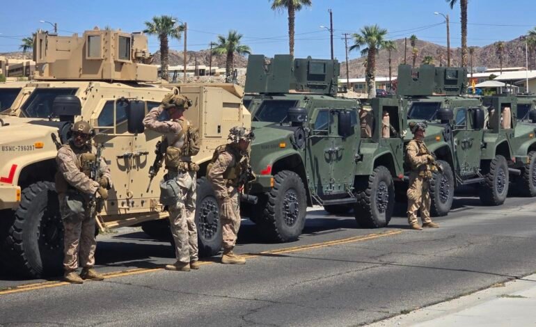 Despliegan 700 Marines en Los Ángeles tras protestas contra ICE