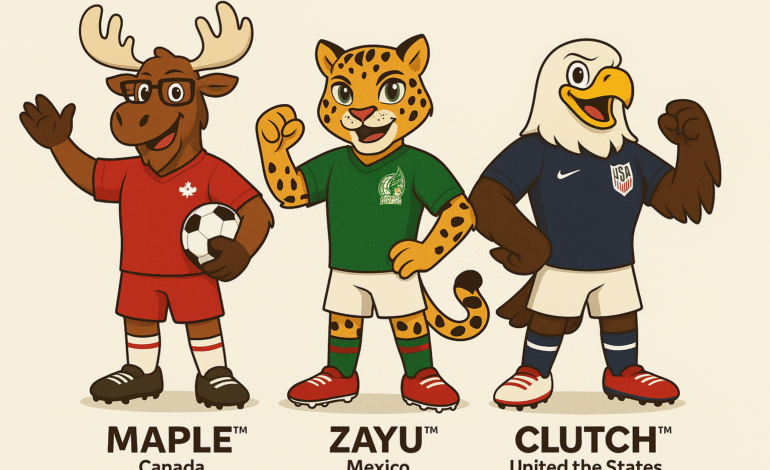 Presentan las mascotas del Mundial: Maple, Zayu y Clutch